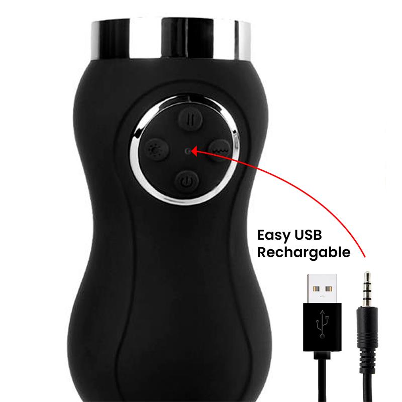 Sex Machine Vibracion Thrusting y Calor Control Remoto USB