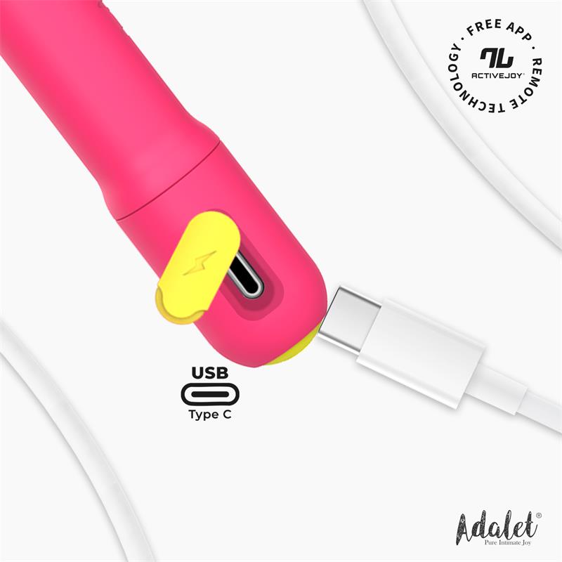 Gently Estimulador Punto G con APP Rosa