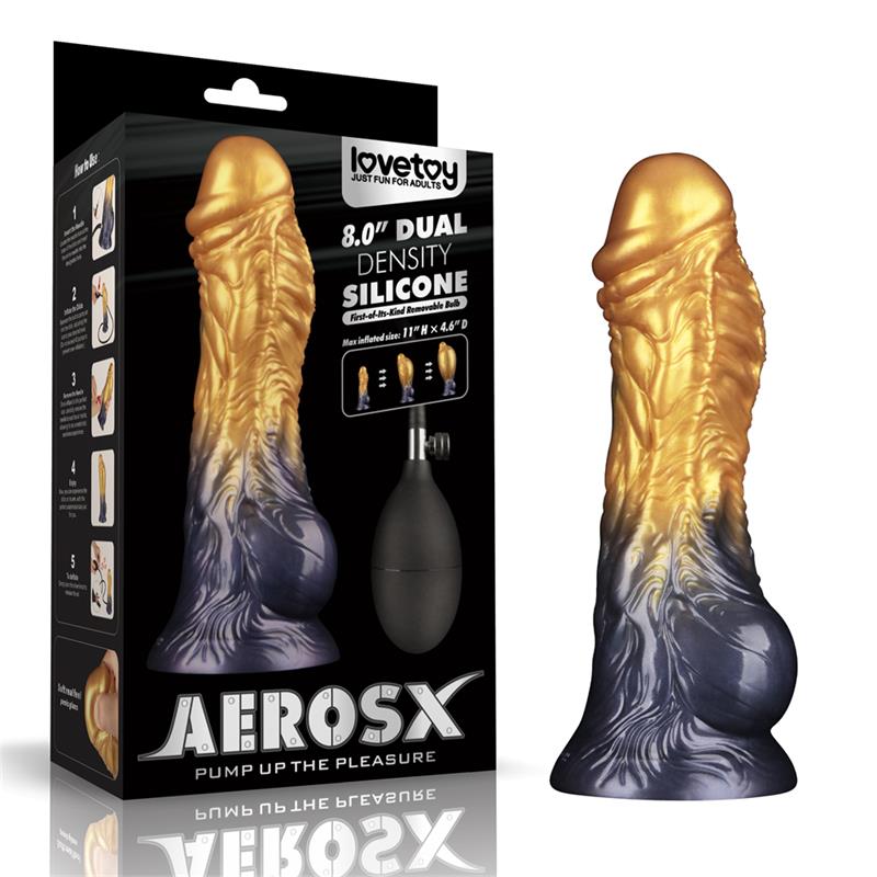Dildo Inflable Silicona Dual Density 8