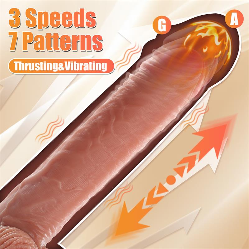 Marvin Dildo con Thrusting y Vibracion 807