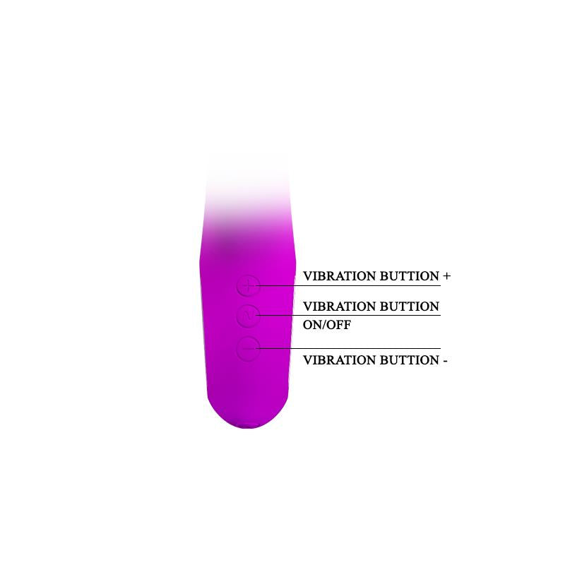 Vibrador Ansel USB Silicona Purpura