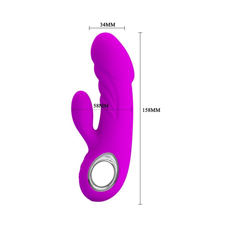 Vibrador Ansel USB Silicona Purpura