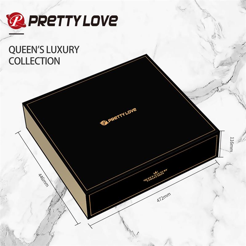 Luxury Set Queens 12 Juguetes Negro y Oro 18k