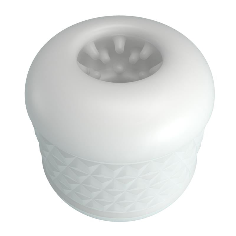 Crystle Masturbador Doble Entrada Blanco