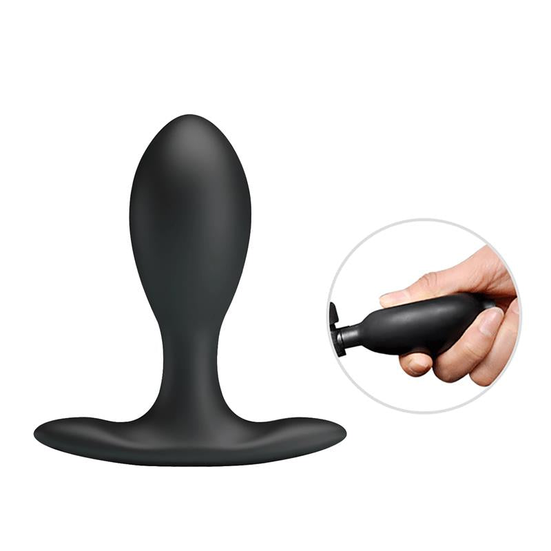 Plug Anal con Inflado y Bola Interna