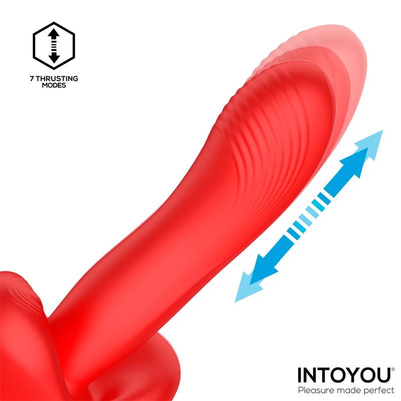 Vyron Vibrador con Thrusting y Biting Mordisqueo