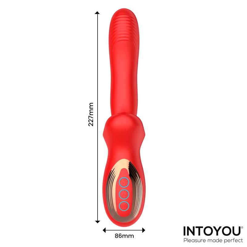 Vyron Vibrador con Thrusting y Biting Mordisqueo