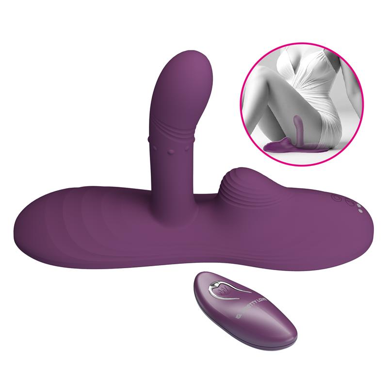Luka Asiento con Vibrador con Finger Efecto Calor y Bolas Rotadoras