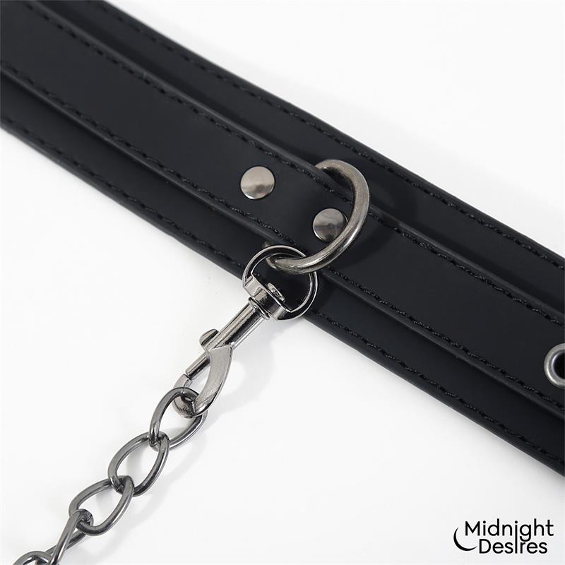 Collar con Esposas para Tobillos con Cadena