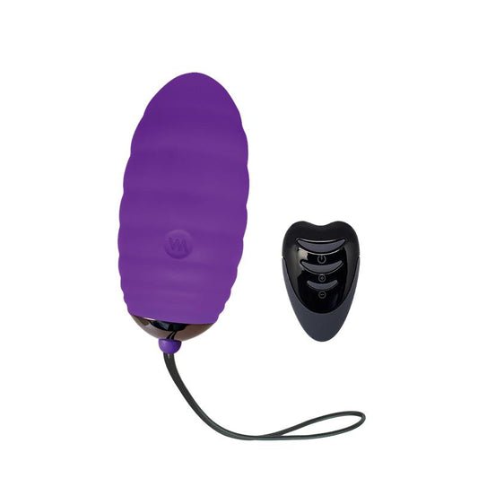 Huevo Vibrador Ocean Breeze 20 con Control Remoto Purpura