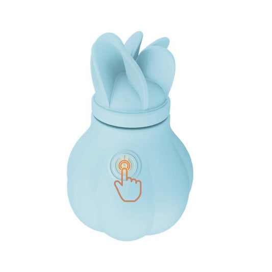 Estimulador Caress Vibracion y Rotacion Light blue