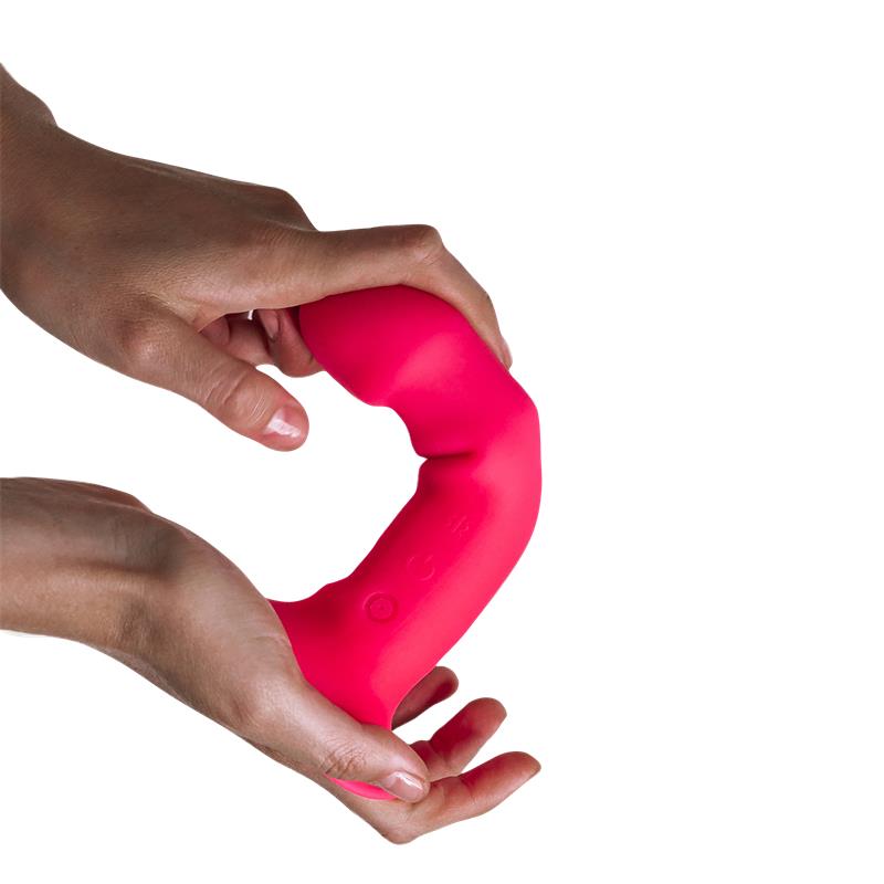 Dildo Doble Densidad Vibracion Hitsens 2 M Rosa