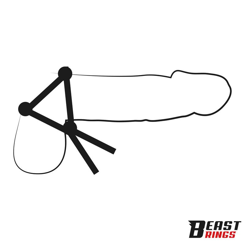 Lasso Anillo para el Pene Silicona Ajustable