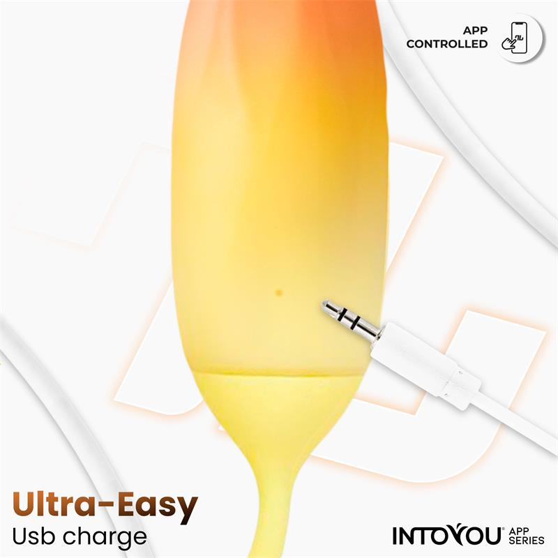 Huevo Silicona Doble Capa con APP Amarillo Naranja