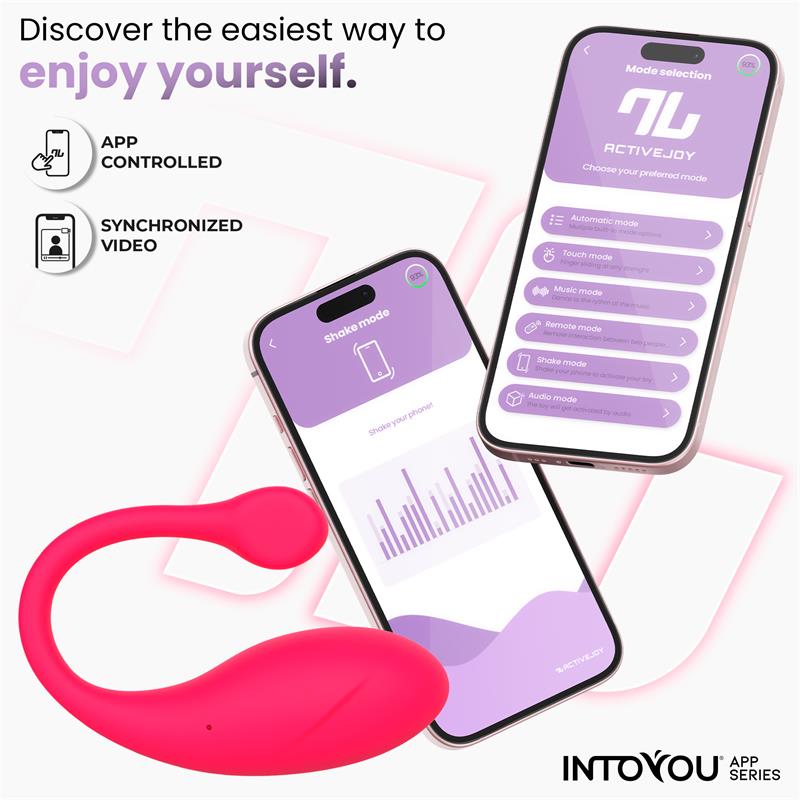 Bulby Huevo Vibrador con APP Rosa Intenso