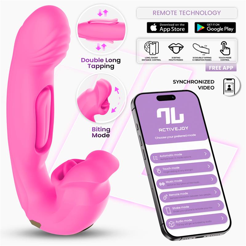 Bimby Vibrador con Mordisqueo y Lengua Doble Tapping con APP