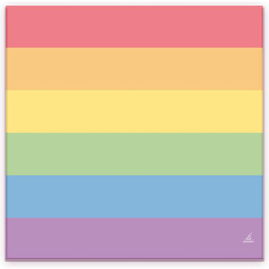 Conjunto de 20 guardanapos com as cores da bandeira LGBT+