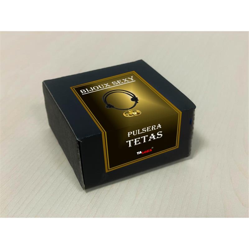 Pulseira dourada em formato de peito