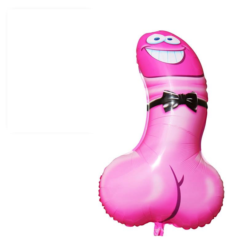 Balão de Poliamida Pênis Rosa 90 cm