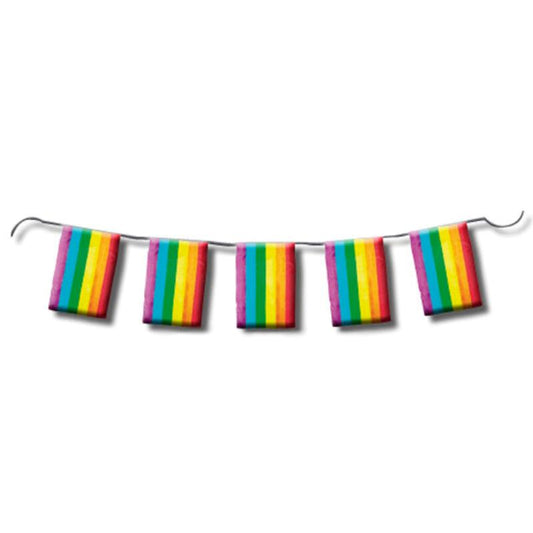 Guirlanda de cores da bandeira LGBT+
