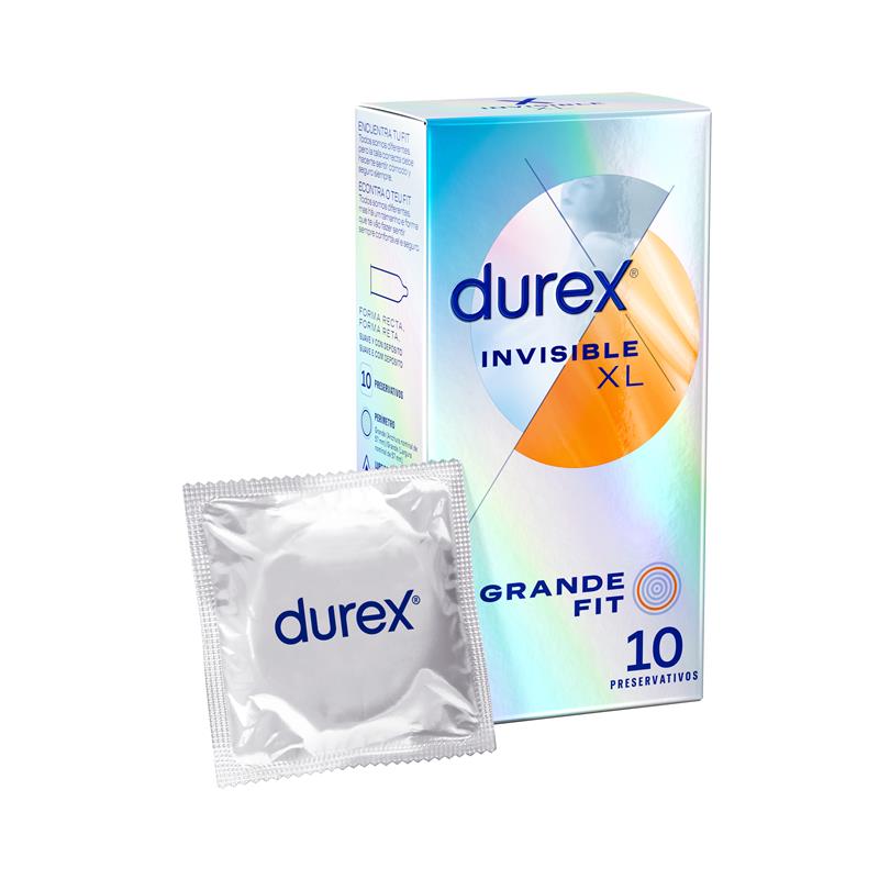 Preservativos Invisíveis XL 10 unidades