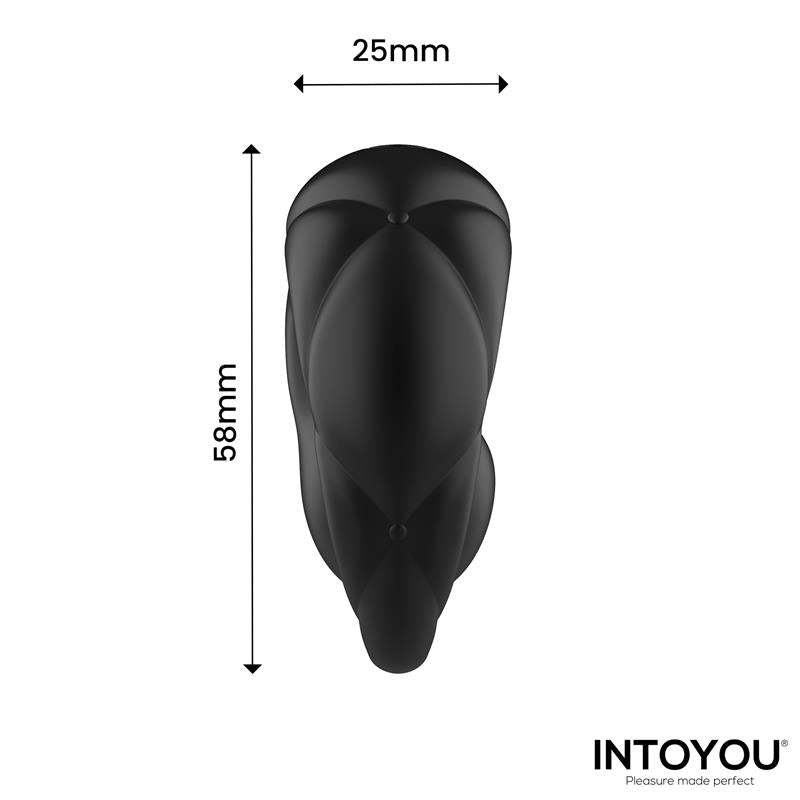Torus Anillo Vibrador con Bola Clitoriana con Control Remoto USB