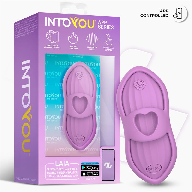 Laia Estimulador de Dedo con Calor y Funda con APP Lavanda