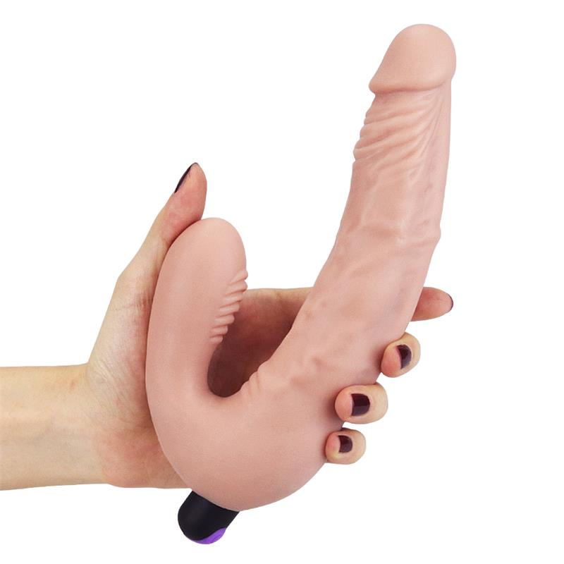 Doble Dildo Strapless Silicona USB