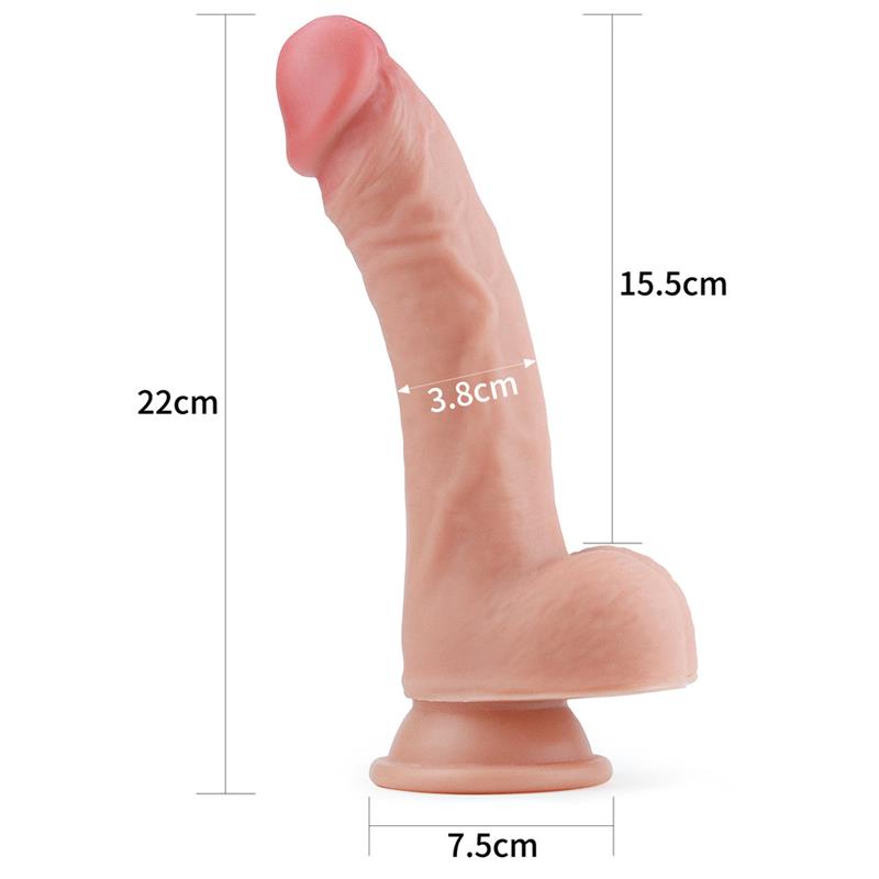 Dildo Nature 8 Silicona Liquida Natural