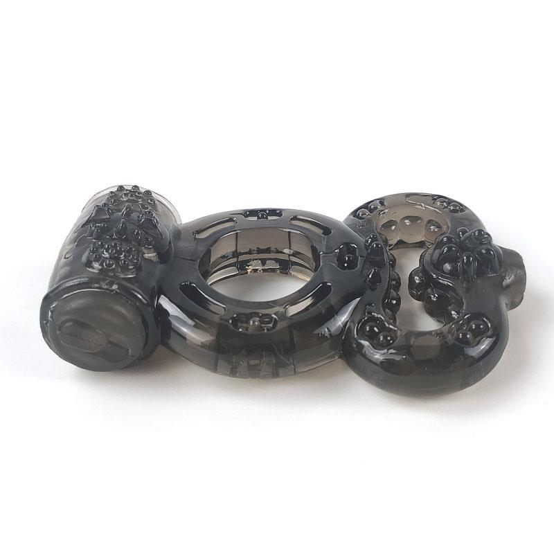 Anel peniano vibratório preto