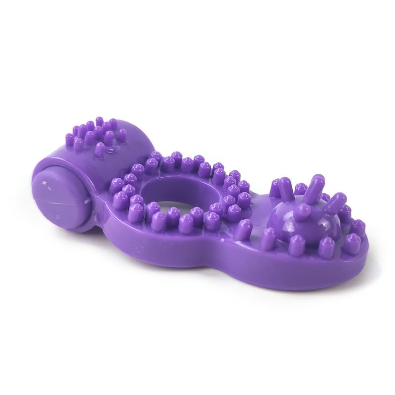 Anel peniano vibratório roxo