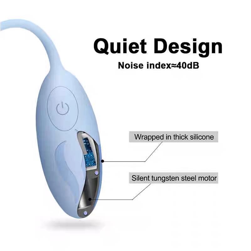 Ovo vibratório com controle remoto azul