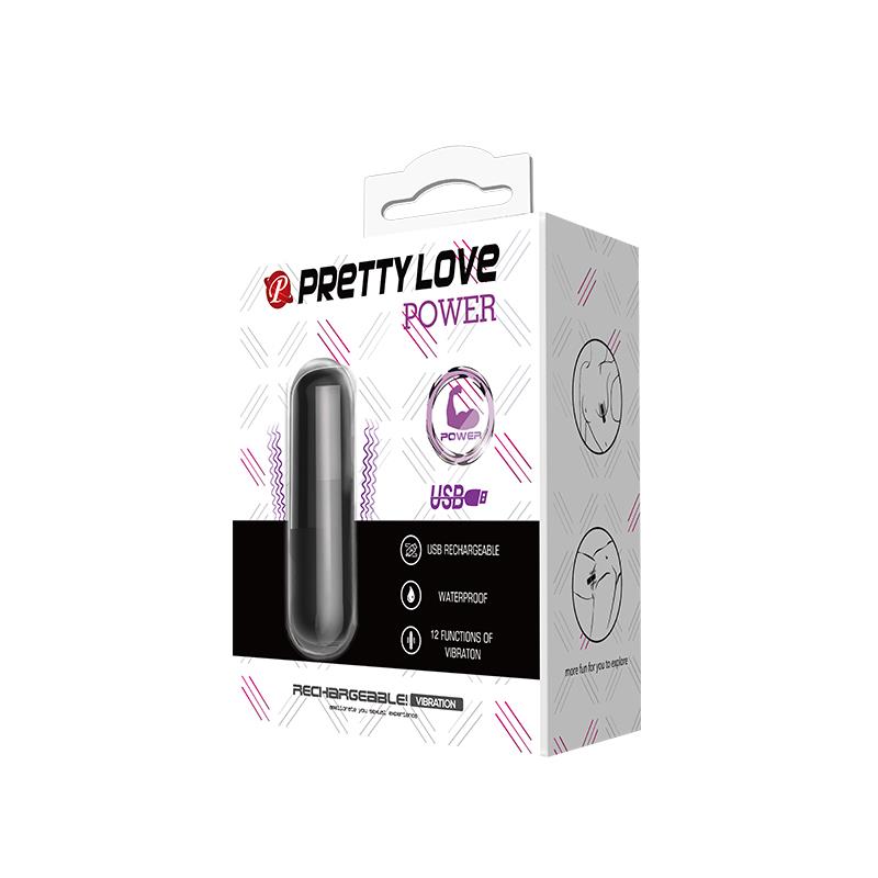 Bala vibratória de silicone Power 6 x 1,8 cm
