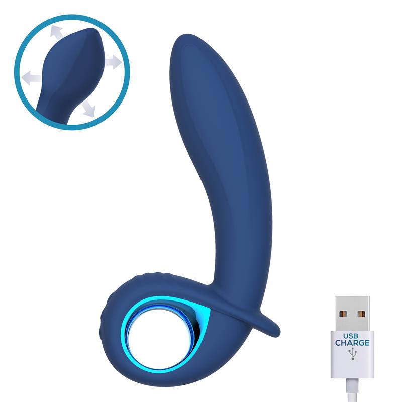 Vibrador Alpha Advanced com função de inflação e vibração USB Silicone