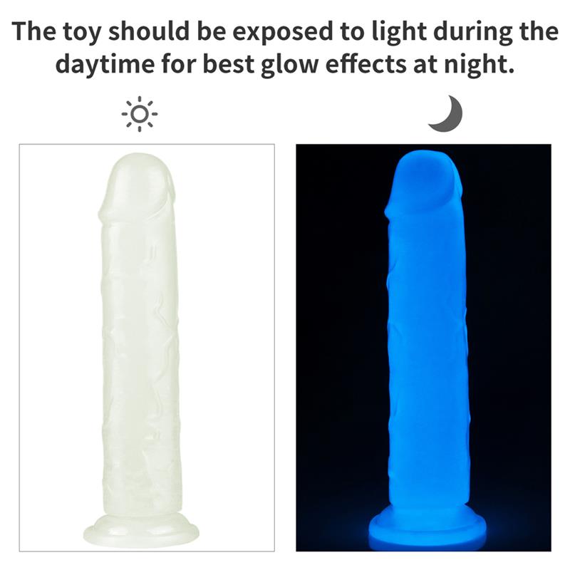 Lumino Dildo 8 Luz Azul
