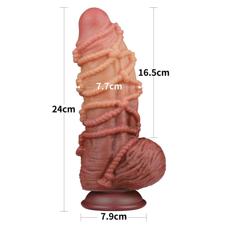 Dildo de camada dupla King Size Nature 9.5
