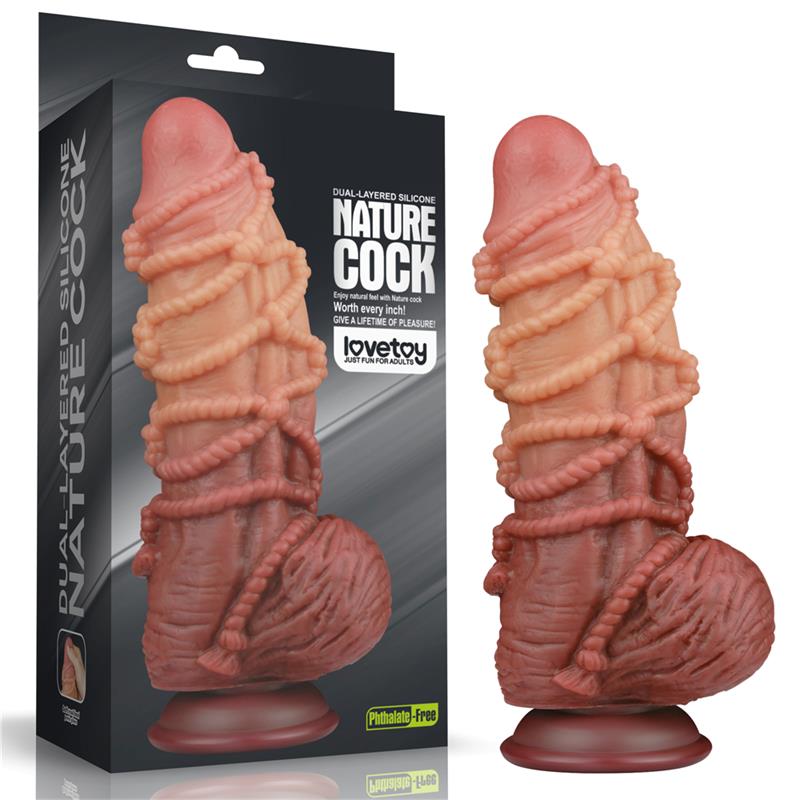 Dildo de camada dupla King Size Nature 9.5