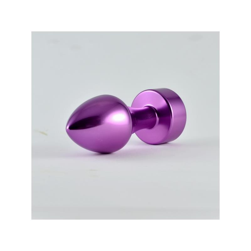 Plugue anal roxo com joia