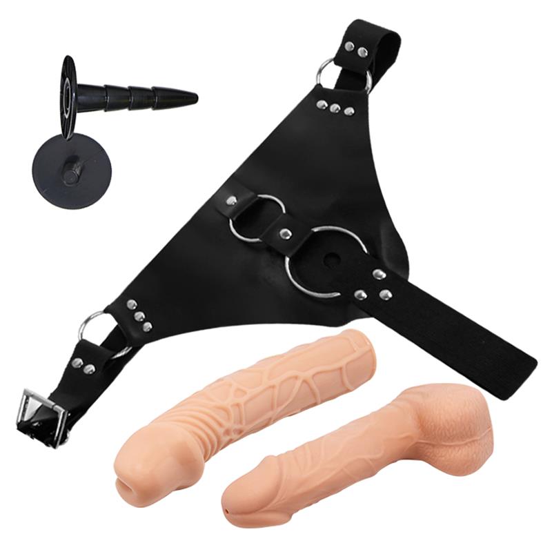 Arnês Sparo com 2 Dildos Realistas Removíveis