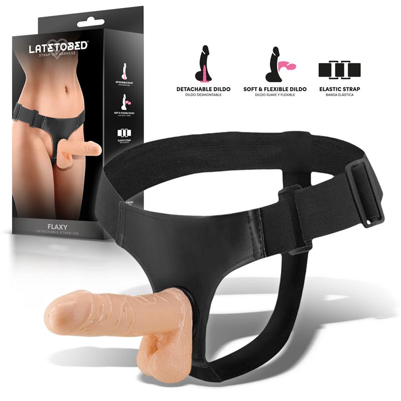 Arnês Flaxy com Dildo Flexível Destacável