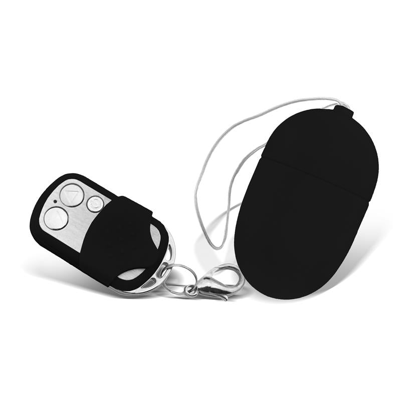 Ovo vibratório com controle remoto preto médio