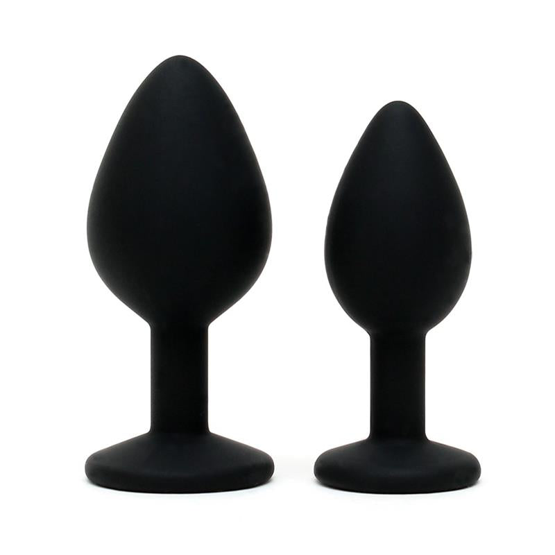 Conjunto de dois plugues anais de silicone
